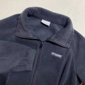 Columbia Benton Springs full zip fleece Jacket Womens Medium Black sweater
